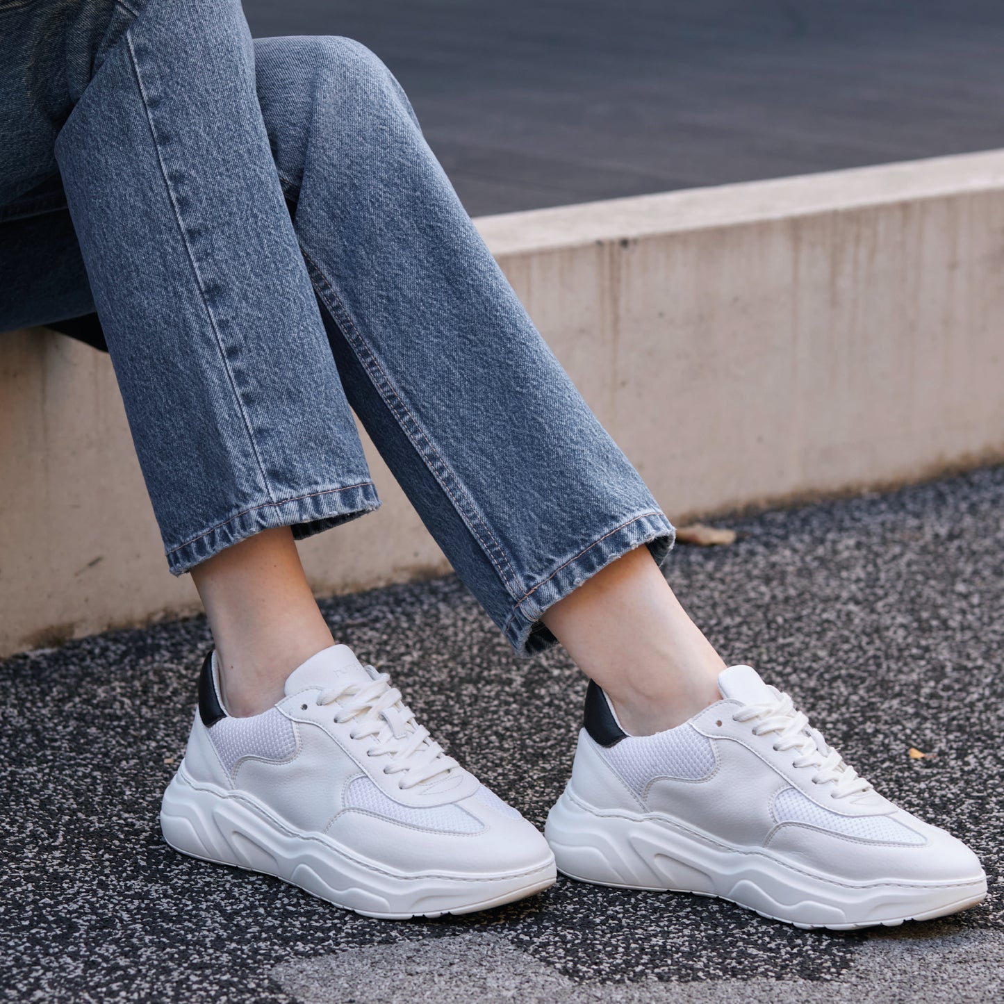 Evolution V2 Sustainable Sneaker White On Model